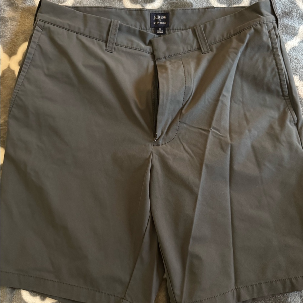 J. Crew Men's Charcoal Flat Front Shorts